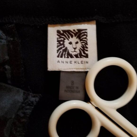 Classics!!  Anne Klein Black Trousers / Dress Pants Size 8   Designer!! - Picture 2 of 9